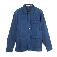 Akash Chore Coat Cotton Denim in Indigo