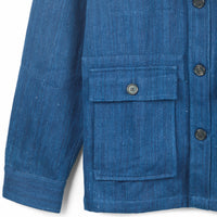 Akash Chore Coat Cotton Denim in Indigo