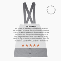 Parker Pinafore Skirt – 2-in-1 Skirt & Pinafore for Kids