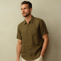 Men's Hudson Shirt in Garment Dyed Linen