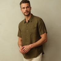 Men's Hudson Shirt in Garment Dyed Linen