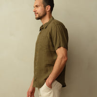 Men's Hudson Shirt in Garment Dyed Linen