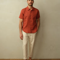 Men's Hudson Shirt in Garment Dyed Linen