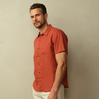 Men's Hudson Shirt in Garment Dyed Linen