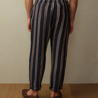 Bali Drawstring Embroidered Linen Pant