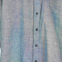 Neil Long Sleeves Shirt Cotton Kora in Indigo Chambray