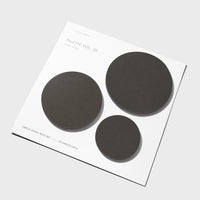 Circle Sticky Note Set: Almost Black