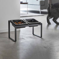 Slow Feeder Pet Bowl - Steel + Ceramic