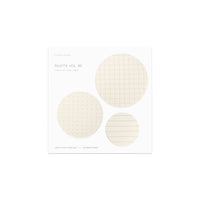 Circle Sticky Note Set: Angora Grid