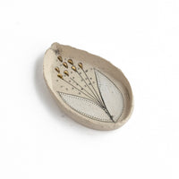Golden Stamens Leaf Dish