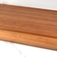 Professional Rounded Edge Carving Butcher Block with Deep Juice Channel