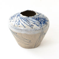 Delphine Small Vase w Cobalt Bleed