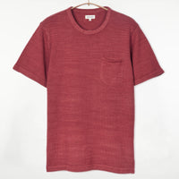Azad S/S Pocket Flat Knitted Tee Pomegranate