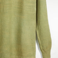 Bandhu Henley Flat Knit Sweater Pale Green
