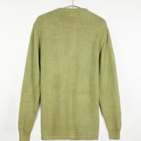 Bandhu Henley Flat Knit Sweater Pale Green