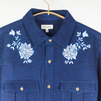 Kalpa Western Shirt Embroidered Indigo