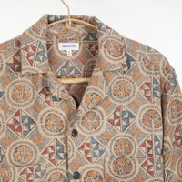 Kinnaur Overshirt Cotton Wool Tile Print