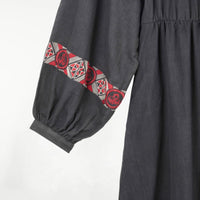 Mahira Dress Embroidered Black