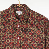 Mitra Top Kora Geometric Print Madder