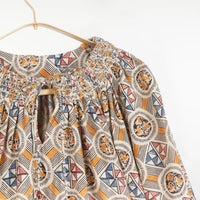 Priti Top Muslin Tile Print