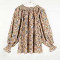 Priti Top Muslin Tile Print