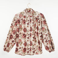 Sabrina Top Kora Floral Print in Madder