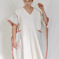 Ivory Cherry Tribeca V-Neck Kaftan
