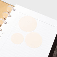 Circle Sticky Note Set: Angora Grid