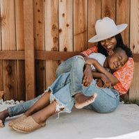 Women's Woven Slide in Honey + No Stripes