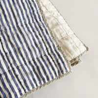 Simple Lines Throw - Pacifica Stripe & Off-White