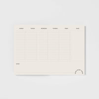 Weekly Planner Pad: Work Pause Thrive