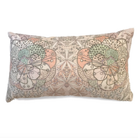 Bloomful Journey Reversible Pillow 24"x14" Wisteria/Celadon