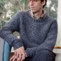 Hafi Crewneck Wool Sweater Sweater in Sky Melange