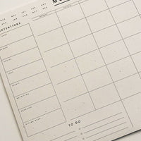 Wilde House Monthly List Planner Pad