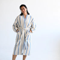 Blue Ivory Montauk Long Bathrobe