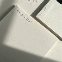 Weekly List Planner Pad