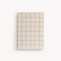 Soft Touch Pocket Notebook: Sand Grid