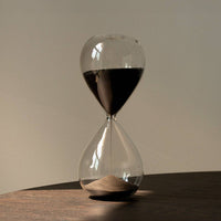Desktop Hourglass: Jet Black