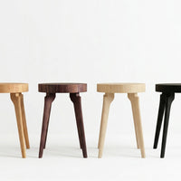 Side Table with End Grain Round Top