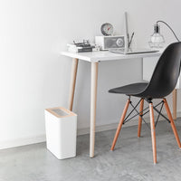 Trash Can - Rectangle - Steel + Wood