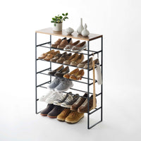 Six-Tier Shoe Rack (34" H) - Steel