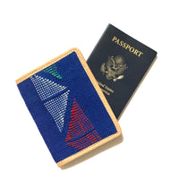 #003 Ink Blue Sabra Silk Passport Wallet