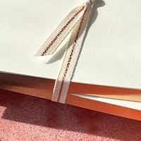 Ivory Notebooks with Rose Gold Edging (set of 2)