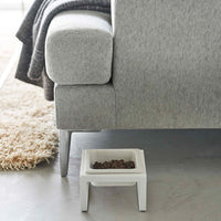 Single Pet Food Bowl - Tall - Steel + Ceramic