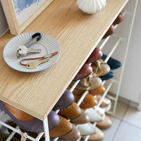 Six-Tier Shoe Rack (34" H) - Steel