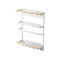 Magnetic Kitchen Organizer - Steel + Wood