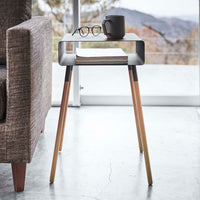 Storage Table - Tall (23" H) - Steel + Wood