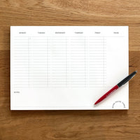 Weekly Planner Pad: Work Pause Thrive