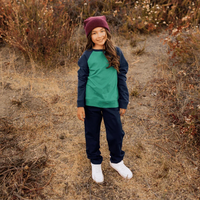 Organic Stevie Raglan Sweatshirt Colorblock