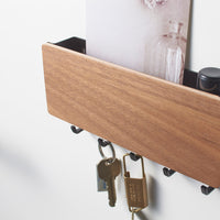Magnetic Key Rack - Steel + Wood